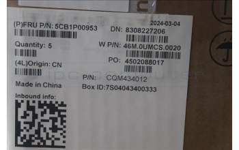 Lenovo 5CB1P00953 C-Cover with keyboard,Nordic,Arctic Grey,Backlight