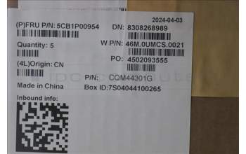 Lenovo 5CB1P00954 C-Cover with keyboard,Portuguese,Arctic Grey,Backlight