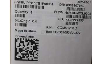 Lenovo 5CB1P00961 C-Cover with keyboard,Turkish,Arctic Grey,Backlight