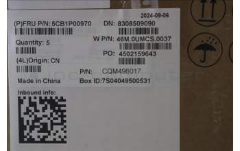 Lenovo 5CB1P00970 C-Cover with keyboard, US English Euro, Arctic Grey, US