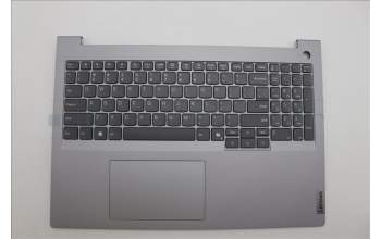 Lenovo 5CB1P00971 C-Cover with keyboard, English, Arctic Grey, US