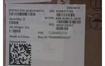 Lenovo 5CB1P00972 C-Cover with keyboard, French, Arctic Grey, US