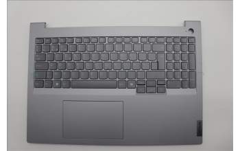 Lenovo 5CB1P00996 C-Cover with keyboard, Belgian, Arctic Grey, Backlight, UK