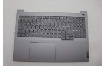 Lenovo 5CB1P00998 C-Cover with keyboard, Bulgarian, Arctic Grey, Backlight, UK
