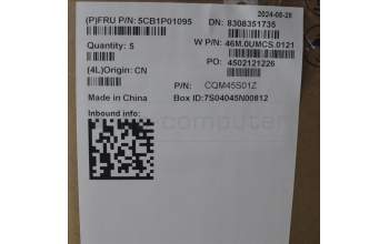 Lenovo 5CB1P01095 C-Cover with keyboard, UK English, Arctic Grey, UK