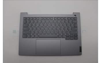 Lenovo 5CB1P01129 C-Cover with keyboard, Greek, Arctic Grey, Backlight, US
