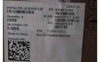 Lenovo 5CB1P01129 C-Cover with keyboard, Greek, Arctic Grey, Backlight, US