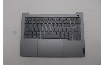 Lenovo 5CB1P01141 C-Cover with keyboard, Spanish, Arctic Grey, Backlight, UK