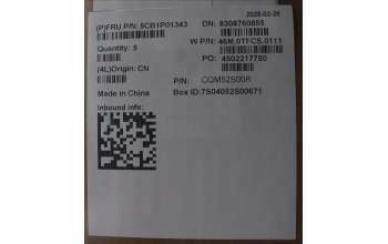 Lenovo 5CB1P01343 C-Cover with keyboard, Italian, Arctic Grey, Non-Backlight, UK