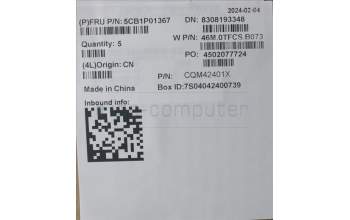 Lenovo 5CB1P01367 C-Cover with keyboard,French Arabic,Arctic Grey,Backlight