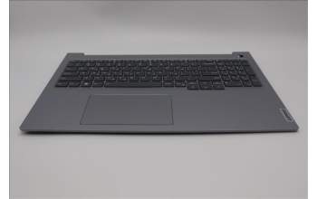 Lenovo 5CB1P01370 C-Cover with keyboard, Greek, Arctic Grey, Backlight, US