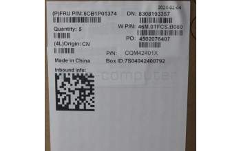 Lenovo 5CB1P01374 C-Cover with keyboard, Italian, Arctic Grey, Backlight, UK