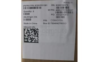 Lenovo 5CB1P01381 COVER Upper Case ASM_SLV W21KH AGBL H