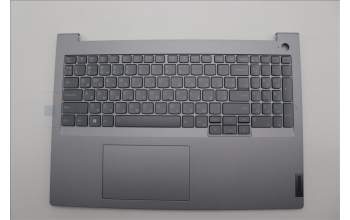 Lenovo 5CB1P01388 C-Cover with keyboard, Ukraine, Arctic Grey, Backlight, US