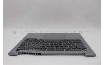 Lenovo 5CB1P27047 C-Cover with keyboard, Belgian, Arctic Grey, Backlight, UK