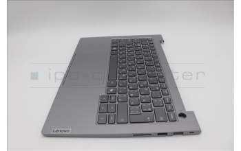 Lenovo 5CB1P27049 C-Cover with keyboard, Bulgarian, Arctic Grey, Backlight, UK