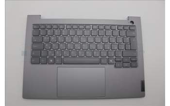 Lenovo 5CB1P27049 C-Cover with keyboard, Bulgarian, Arctic Grey, Backlight, UK