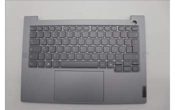 Lenovo 5CB1P27056 C-Cover with keyboard, German, Arctic Grey, Backlight, UK