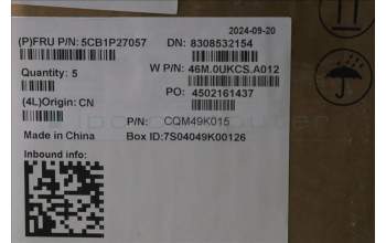 Lenovo 5CB1P27057 C-Cover with keyboard,Greek,Arctic Grey,Backlight