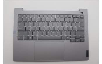 Lenovo 5CB1P27058 C-Cover with keyboard, Hebrew, Arctic Grey, Backlight, US