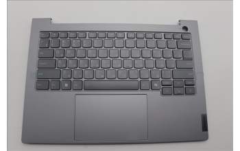 Lenovo 5CB1P27067 C-Cover with keyboard, Russian, Arctic Grey, Backlight, US