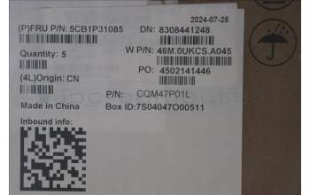 Lenovo 5CB1P31085 C-Cover with keyboard, Hungarian, Arctic Grey, UK