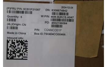 Lenovo 5CB1P31087 C-Cover with keyboard, Icelandic, Arctic Grey, UK