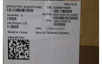 Lenovo 5CB1P31092 C-Cover with keyboard, Portuguese, Arctic Grey, UK