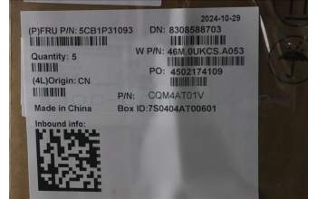 Lenovo 5CB1P31093 C-Cover with keyboard, Russian, Arctic Grey, US