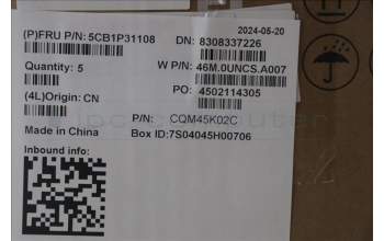 Lenovo 5CB1P31108 C-Cover with keyboard,US English Euro,Arctic Grey,Backlight