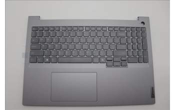 Lenovo 5CB1P31108 C-Cover with keyboard, US English Euro, Arctic Grey, Backlight, US