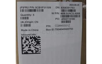 Lenovo 5CB1P31109 COVER Upper Case ASM_FRA W 21MW AG BL