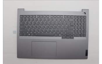 Lenovo 5CB1P31113 C-Cover with keyboard, Greek, Arctic Grey, Backlight, US