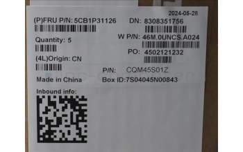 Lenovo 5CB1P31126 C-Cover with keyboard,Spanish,Arctic Grey,Backlight