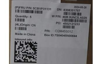 Lenovo 5CB1P31131 COVER Upper Case ASM_UKE W 21MW AG BL