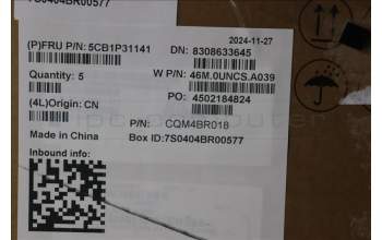 Lenovo 5CB1P31141 C-Cover with keyboard, French, Arctic Grey, US