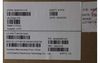 Lenovo 5CB1P31175 Cover L 21N5 A POGO165HZ