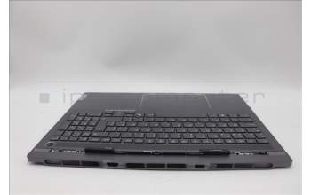 Lenovo 5CB1P31178 C-Cover with keyboard, Belgian, Storm Grey, w/Screw, UK