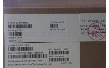Lenovo 5CB1P31482 COVER Upper Case ASM_SLV L 21N5SG SCREW