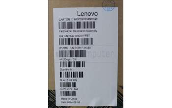 Lenovo 5CB1P31580 C-Cover with keyboard, UK English, Arctic Grey, UK