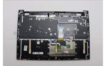 Lenovo 5CB1P33452 C-Cover with keyboard, Italian, Cloud Grey, Backlight, FingerPrint, UK