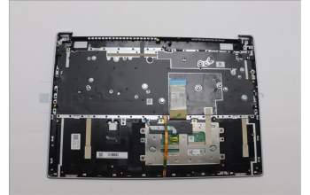 Lenovo 5CB1P33460 C-Cover with keyboard, German, Cloud Grey, Backlight, FingerPrint, UK