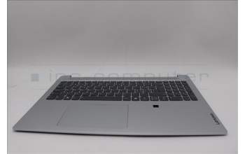 Lenovo 5CB1P33466 C-Cover with keyboard, Switzerland, Cloud Grey, Backlight, FingerPrint, UK