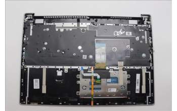 Lenovo 5CB1P33467 C-Cover with keyboard, Bulgarian, Cloud Grey, Backlight, FingerPrint, UK