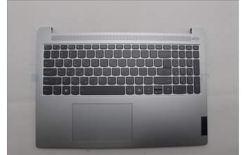 Lenovo 5CB1P33473 C-Cover with keyboard, Greek, Cloud Grey, Backlight, Non_FingerPrint