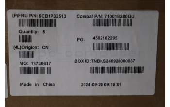 Lenovo 5CB1P33513 C-Cover with keyboard, UK English, Abyss Blue, Backlight, FingerPrint, UK