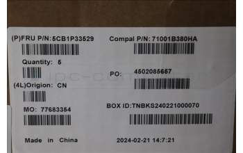 Lenovo 5CB1P33529 C-Cover with keyboard, Bulgarian, Abyss Blue, Backlight, FingerPrint, UK