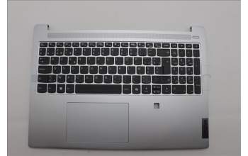 Lenovo 5CB1P35973 C-Cover with keyboard, Belgian, Cloud Grey, Non-Backlight, FingerPrint, UK
