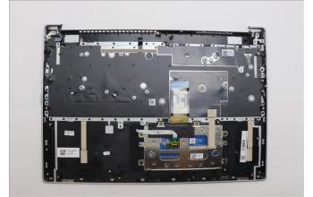 Lenovo 5CB1P41206 C-Cover with keyboard, Belgian, Cloud Grey, Non-Backlight, Non-FingerPrint, UK