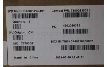 Lenovo 5CB1P43401 COVER Upper Case ASM_FRA C 83DX BLWH